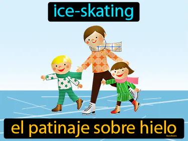 el patinaje sobre hielo Simple Definition