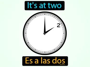 es a las dos Simple Definition