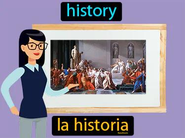 la historia Simple Definition