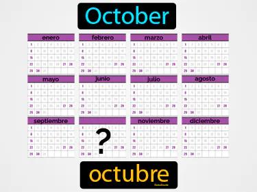 octubre Simple Definition