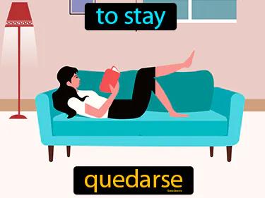 quedarse Simple Definition