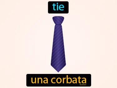 una corbata Simple Definition