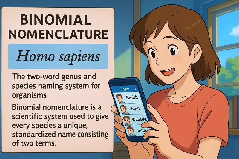 What is Binomial Nomenclature? - Easy to Understand