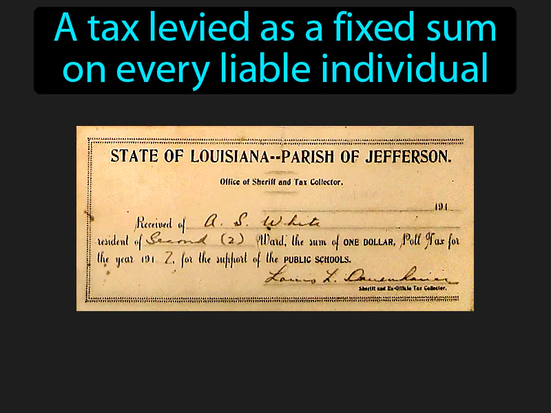 Poll Tax Definition