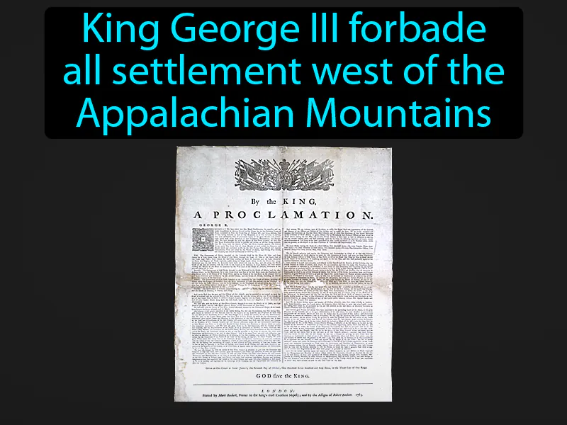 Proclamation Of 1763 Definition