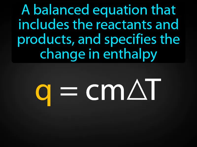 Thermochemical Equation Definition