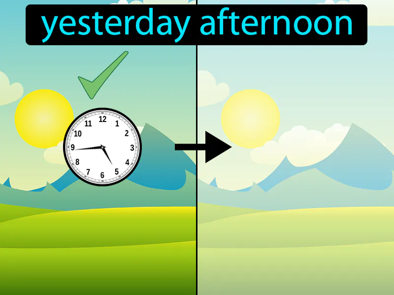 Ayer Por La Tarde Definition