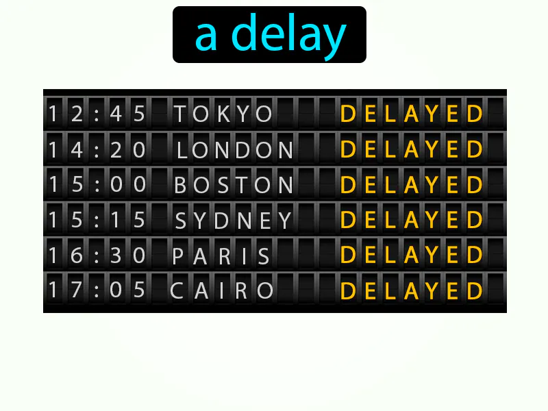 Un Retraso Definition