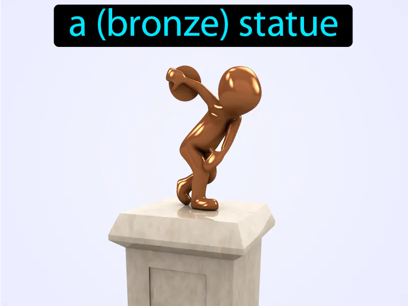 Una Estatua De Bronce Definition